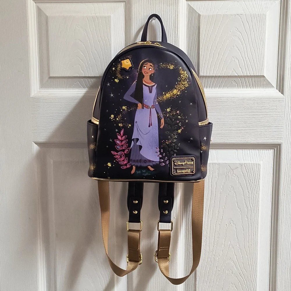 Disney Parks Disney 100 Wish Asha Loungefly Mini Backpack - Picture 3 of 11
